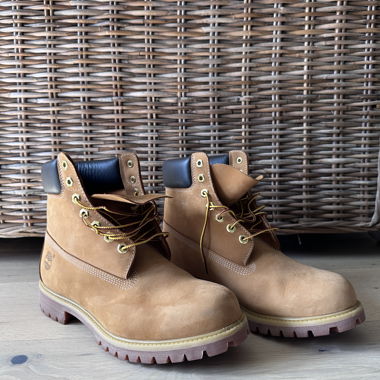 Bottes en cuir Timberland Premium brun clair