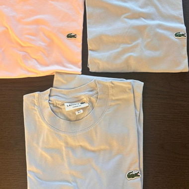 3 T-shirt Lacoste da uomo Taglia 5