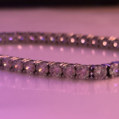 Bracelet tennis en argent 925 avec pierres
