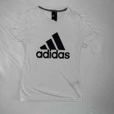 T-shirt Adidas logo bianco
