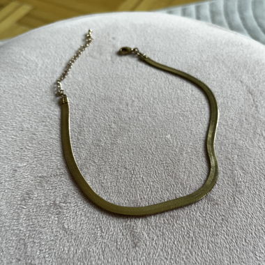 Gold Serpent Chain Necklace