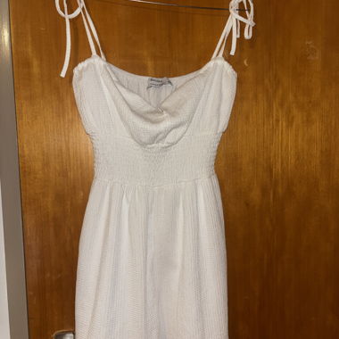 Kurzes Bershka-Set in Weiss