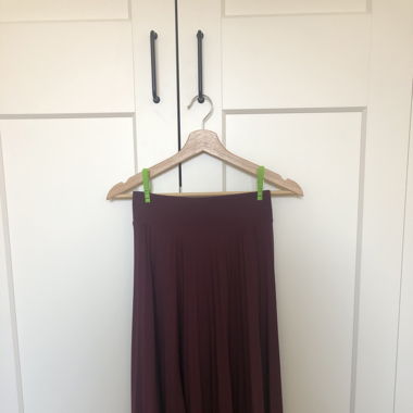 A-Linien-Rock Bordeauxrot / Skirt Wine red