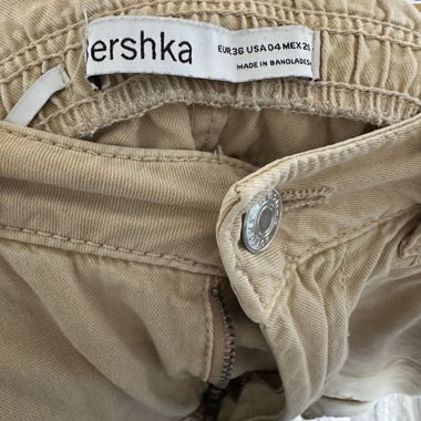 Beige Bershka Cargo Hose