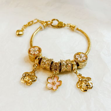 Charm Armband Kirschblüte Anhänger Armkette