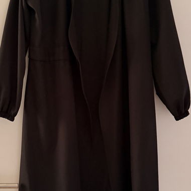 Black long slim cardigan / transitional jacket