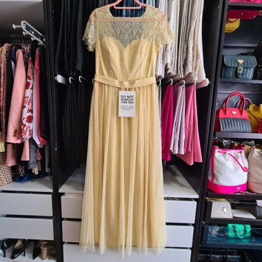 Little Mistress Yellow Lace Ball Gown