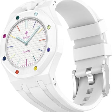 Bracciale compatibile per Swatch Piguet – Bianco
