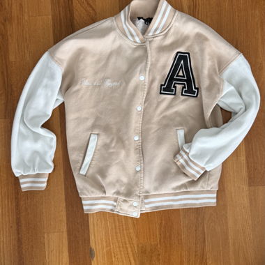 Giacca bomber beige