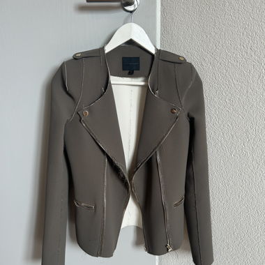 Grey Biker Jacket from Hotel Particulier