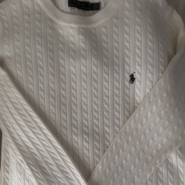 Ralph Lauren Strickpullover Weiss Grösse L