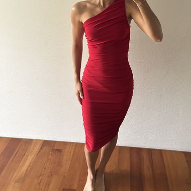 Rotes Sommerkleid 
