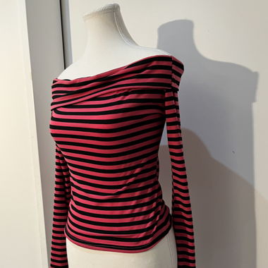 Striped Off-Shoulder Top