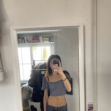 plaid crop top
