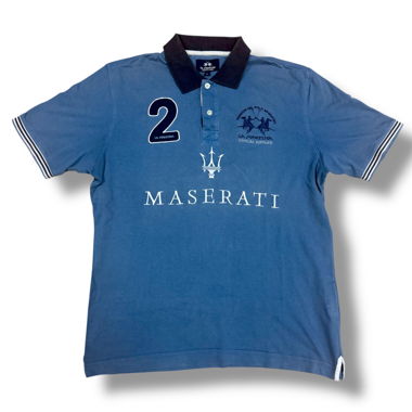 Polo bleu La Martina Maserati