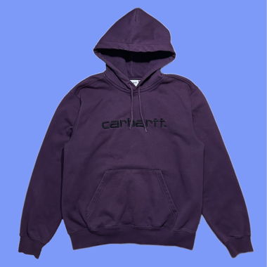 Carhartt WIP felpa con cappuccio bordeaux/viola