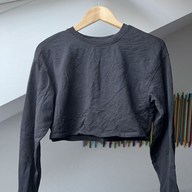 Cropped Black Bershka Sweater