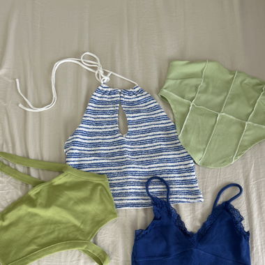 Set di 4 carini crop top estivi