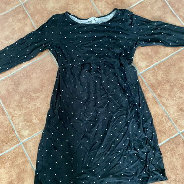 Verkaufe schwarzes Kleid mit Punkten