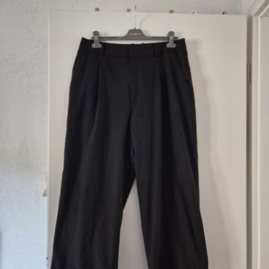 Pantalon noir large à pinces