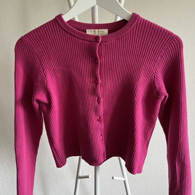 Sezane Strickcardigan rosa S