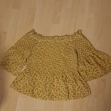 Camicia floreale gialla