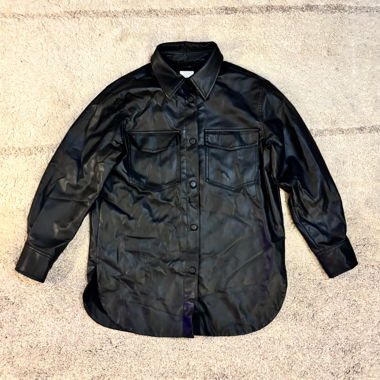 FAUX LEATHER SHIRT JACKET – H&M