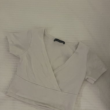 Crop top blanc