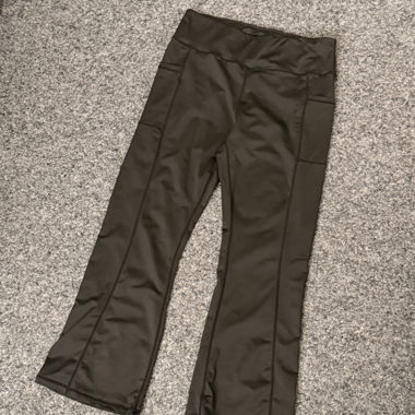 Pantalon de sport évasé noir