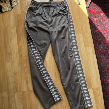 Pantaloni da tuta Kappa grigi con strisce logo