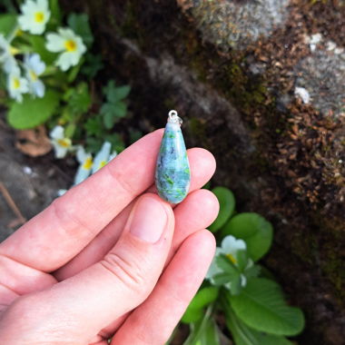 Pendentif en Gabbro Allalin suisse