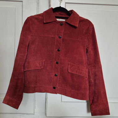 Zara Lederjacke kurz, rot