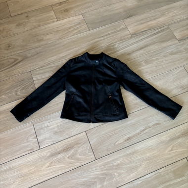Giacca in finto pelle nera Liverpool Taglia S