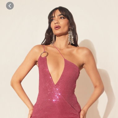 Pink glitter dress from PLT