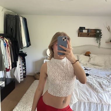 Spitzen Crop Top