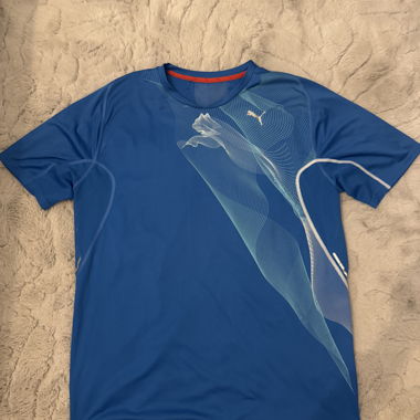 T-shirt de sport Puma bleu