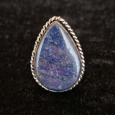 Anello regolabile in lapislazzuli