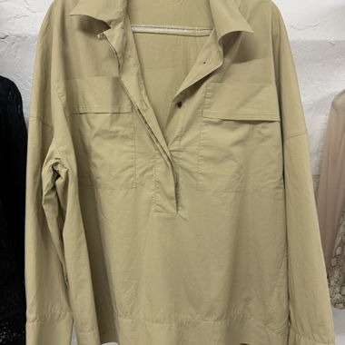 Giacca-camicia beige Lis Lareida