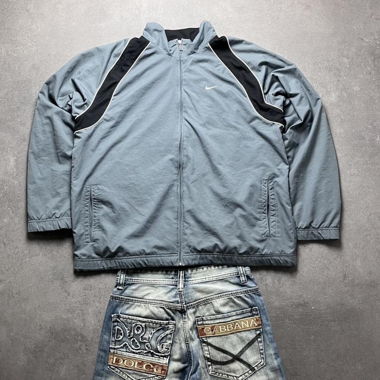 Veste zippée Vintage Nike Gris XL