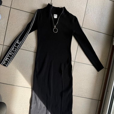 Robe longue noire manche longue, XS