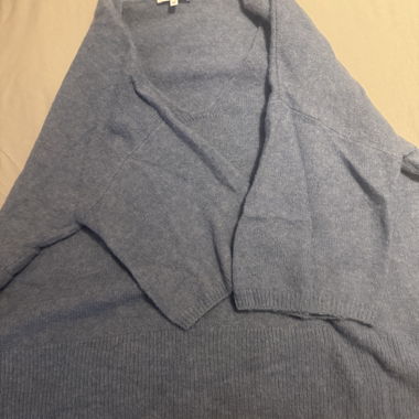 Maglione in maglia grigio-blu