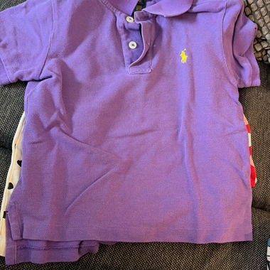 Lilac kids’ polo shirt 110