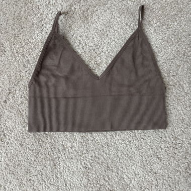 Brown Crop Top
