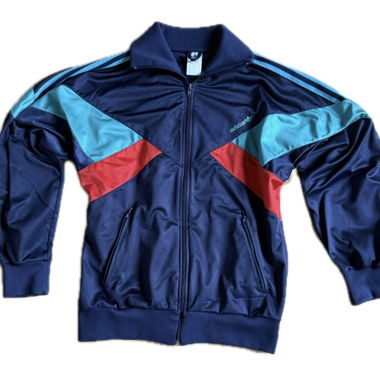 Giacca sportiva Adidas vintage navy