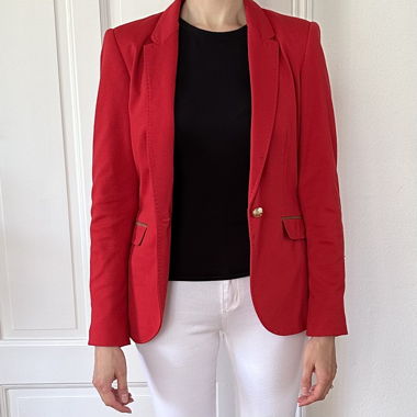 Blazer Zara Rot Goldknöpfe Gr. S