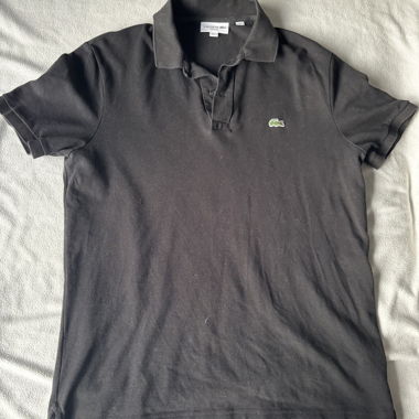 Polo Lacoste da uomo nero