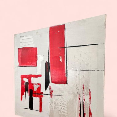 Moderne Abstrakte Malerei auf Leinwand 30x30 cm