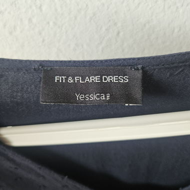 Yessica fit & flare dress dark blue