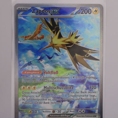Pokemon 151 Zapdos ex 202 DE NM