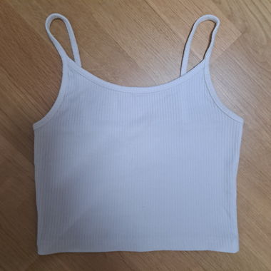 Top corto bianco